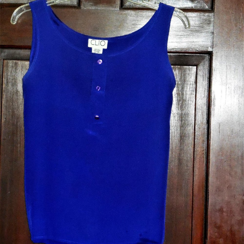 100% silk tank top